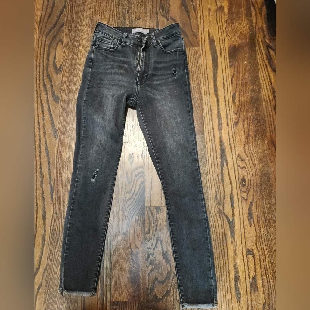 Just USA black washed high rise jeans size 4
